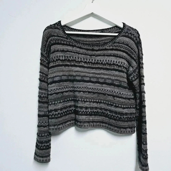 Peruvian connection baby alpaca oversized crop sweater xs - Picture 9 of 11